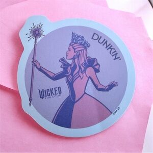 NEW Dunkin’ Dunkin Donuts Princess Glinda Wicked For Good Sticker RARE